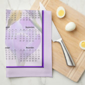 Serviette de cuisine calendrier Crocus 2021 (Quart Plié)