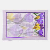 Serviette de cuisine calendrier Crocus 2021 (Horizontal)