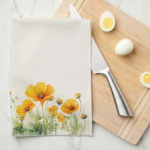 serviette de cuisine California Poppies