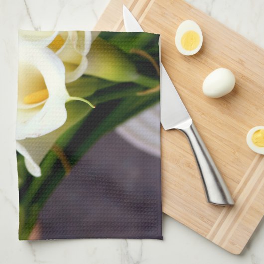 serviette de cuisine calla lily (Quart Plié)