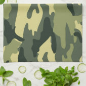 Serviette de cuisine camouflage (Plié)