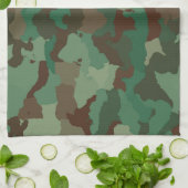 serviette de cuisine camouflage militaire (Plié)
