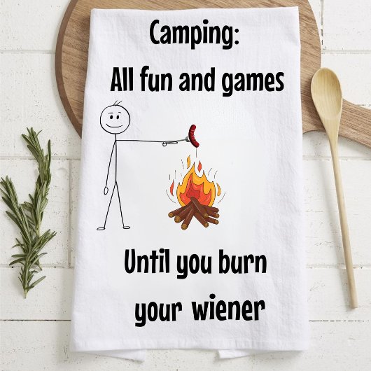 Serviette de cuisine, Camping Conception de servie