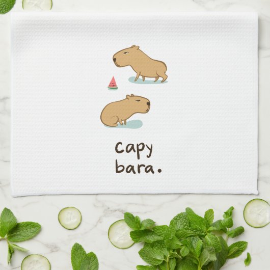 Serviette de cuisine Capybara (Plié)