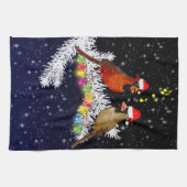 Serviette de cuisine Cardinal Christmas (Horizontal)