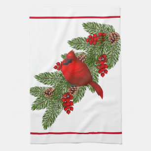Serviette de cuisine - Cardinal de Noël
