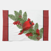 Serviette de cuisine - Cardinal de Noël (Horizontal)
