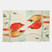 Serviette de cuisine Cardinal d'hiver (Horizontal)