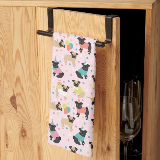 Serviette de cuisine carlin Party (Pliage en tiers)
