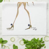 Serviette de cuisine "carottes " (Plié)