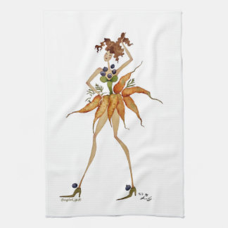 Serviette de cuisine "carottes "