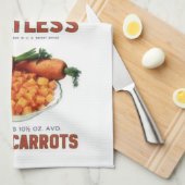 Serviette de cuisine Carottes vintages (Quart Plié)