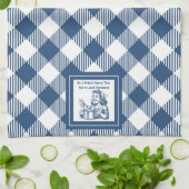 Serviette de cuisine carrée Retro ménagère (Plié)