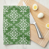 Serviette de cuisine céleste vintage (Quart Plié)