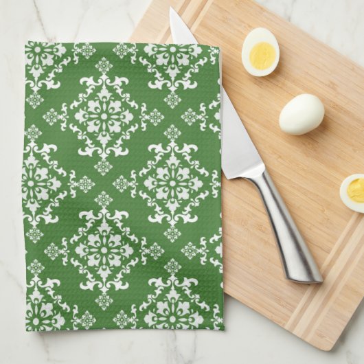 Serviette de cuisine céleste vintage (Quart Plié)