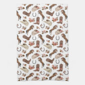 Serviette de cuisine champêtre et florale (Vertical)