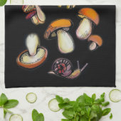 Serviette de cuisine champignons (Plié)