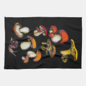 Serviette de cuisine champignons (Horizontal)