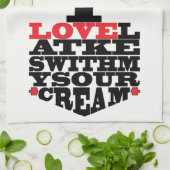 Serviette de cuisine "Chanukah/I Love Latkes" (Plié)