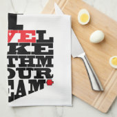 Serviette de cuisine "Chanukah/I Love Latkes" (Quart Plié)