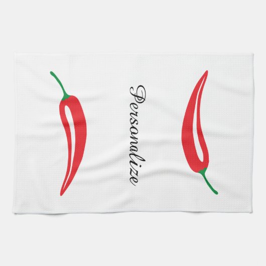 Serviette de cuisine chaude faite sur commande de (Horizontal)