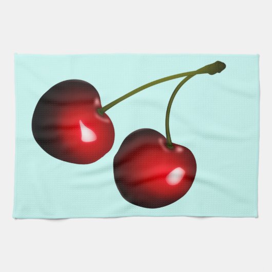 Serviette de cuisine Cherriy Votre couleur - Texte (Horizontal)