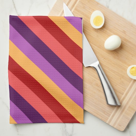 Serviette de cuisine Cherry Red Violet (Quart Plié)