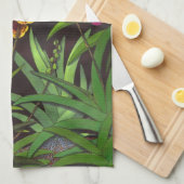 Serviette de cuisine chevauchante d'orchidées de (Quart Plié)