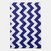 Serviette de cuisine/Chevron bleu (Vertical)