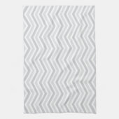 Serviette de cuisine/Chevron gris (Vertical)