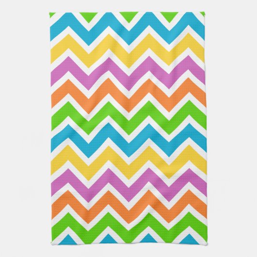 serviette de cuisine chevron printemps (Vertical)