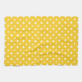 Serviette de cuisine chic : Polkas Jumbo blancs su (Horizontal)