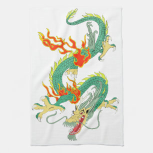Serviette de cuisine chinoise Dragon