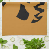 Serviette de cuisine citrouille (Plié)