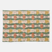 Serviette de cuisine Citrouille à main et Motif fe (Horizontal)