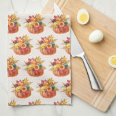 Serviette de cuisine Citrouille Thanksgiving (Quart Plié)