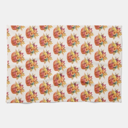 Serviette de cuisine Citrouille Thanksgiving (Horizontal)