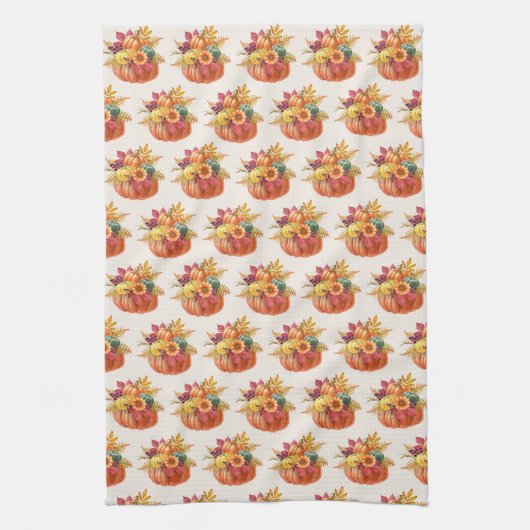 Serviette de cuisine Citrouille Thanksgiving (Vertical)