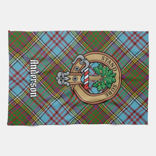 Serviette de cuisine Clan Anderson Crest (Horizontal)