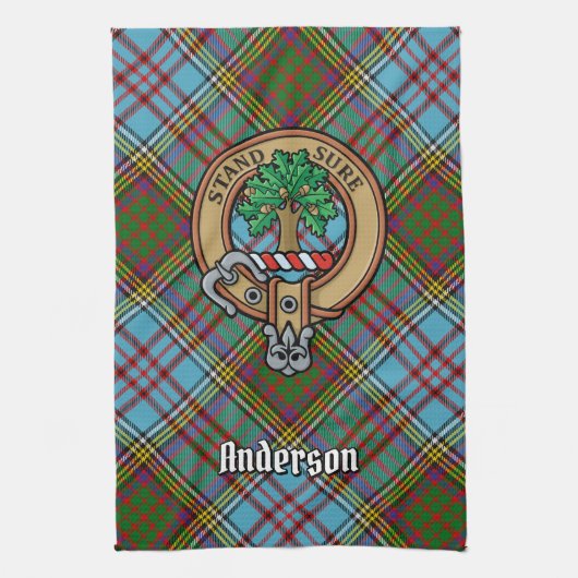 Serviette de cuisine Clan Anderson Crest (Vertical)