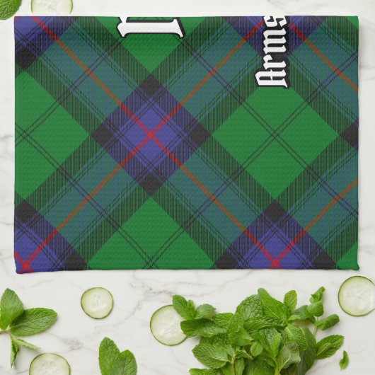 Serviette de cuisine Clan Armstrong Tartan (Plié)