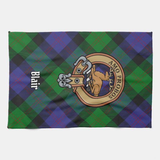 Serviette de cuisine Clan Blair Crest (Horizontal)