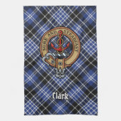 Serviette de cuisine Clan Clark Crest (Vertical)