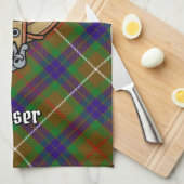 Serviette de cuisine Clan Fraser Crest (Quart Plié)