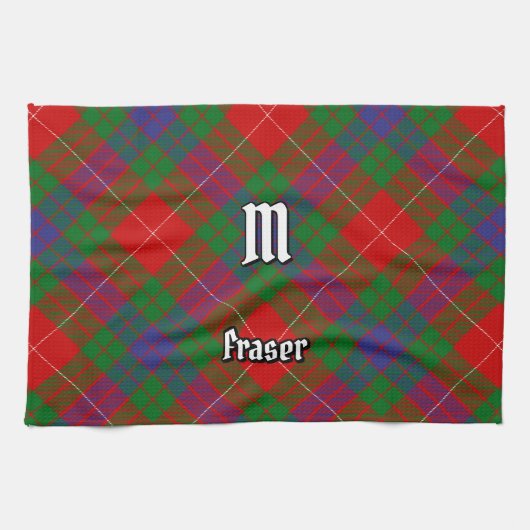 Serviette de cuisine Clan Fraser Tartan (Horizontal)