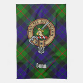 Serviette de cuisine Clan Gunn Crest (Vertical)