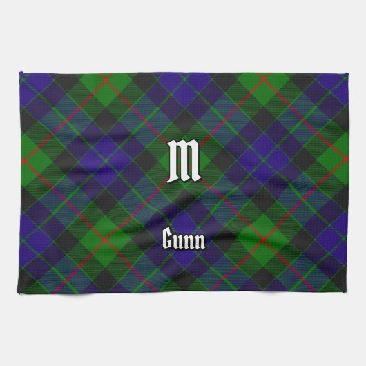 Serviette de cuisine Clan Gunn Tartan (Horizontal)