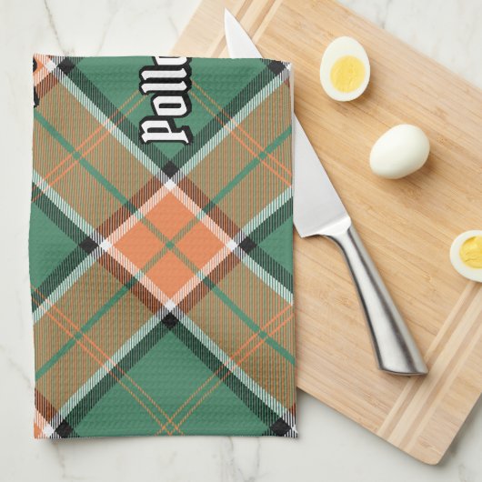 Serviette de cuisine Clan Pollock Tartan (Quart Plié)