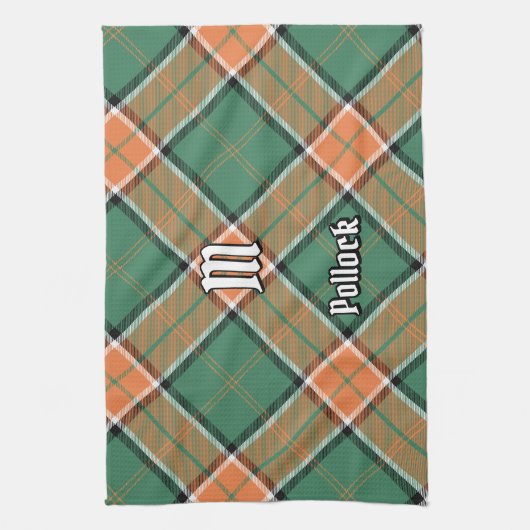 Serviette de cuisine Clan Pollock Tartan (Vertical)