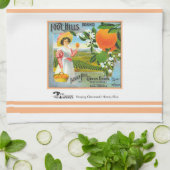 Serviette de cuisine - Claremont CA - Marque Foot  (Plié)